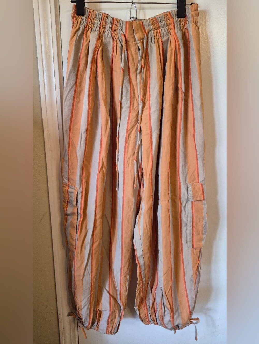 Free People Palash Yarn-Dyed Baggy Cargo Pants